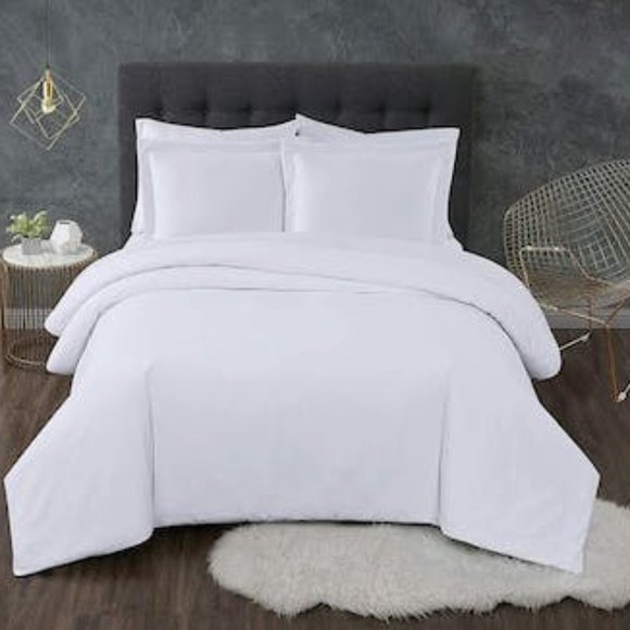 TRULY Calm Antimicrobial 3 Piece Duvet Set, Full/Queen Bedding - Picture 2 of 10
